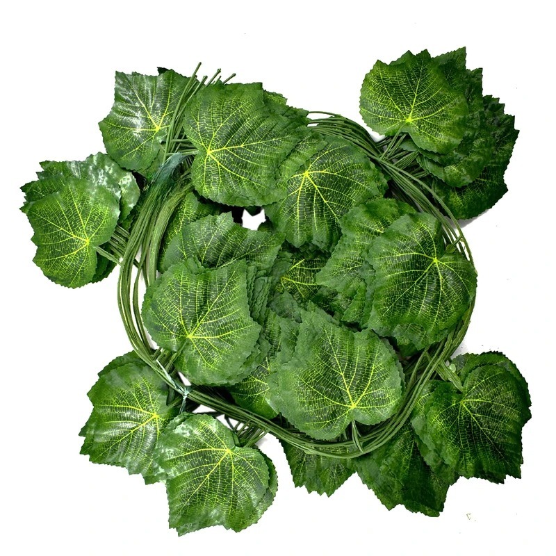 ریسه برگ خطی مصنوعی مذل انگور  وارداتی  بسته 12 عددی