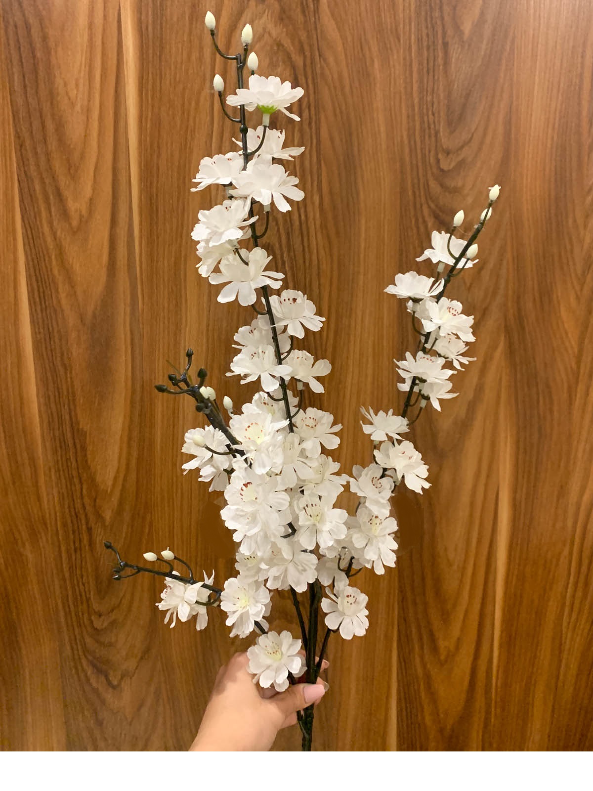 گل مصنوعی شاخه شکوفه سیب 5 بازو