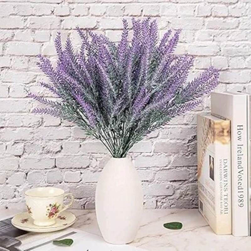 گل مصنوعی مدل لوندر بنفش  بسته 2 عددی