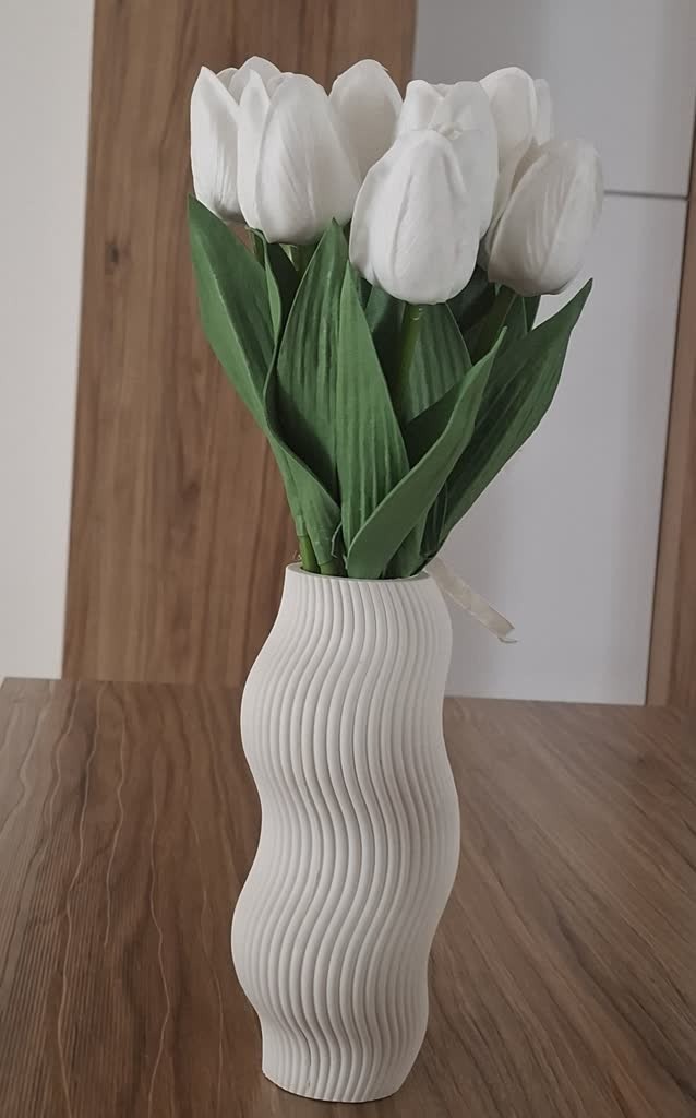 لاله مصنوعی فومی رنگ ثابت بسته 10 عددی